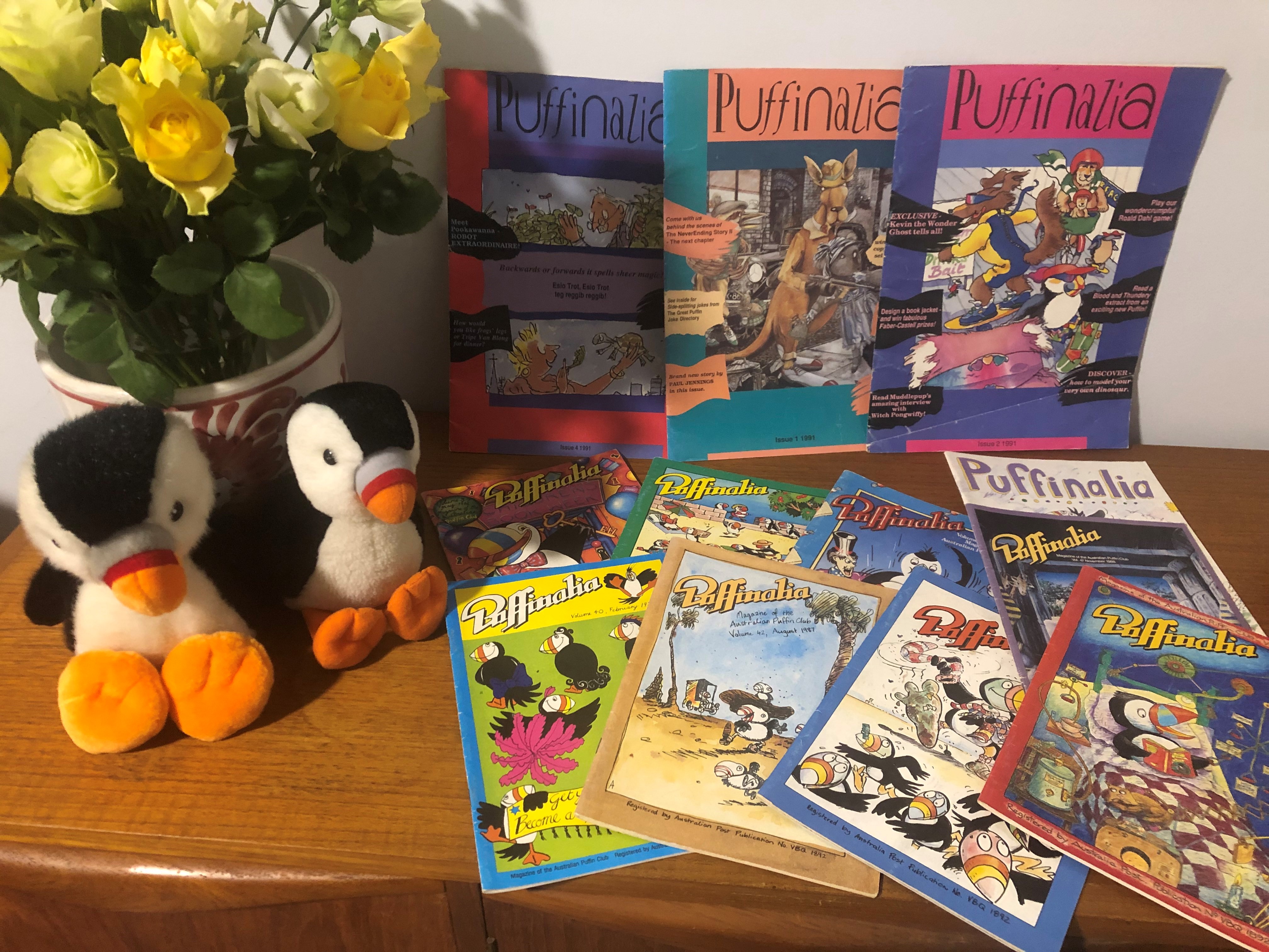 Original editions of Puffinalia magazine